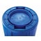 Rubbermaid Commercial 32 gal Round Recycling Bin, Blue/Satin Alum FG263273BLUE - alternate 2